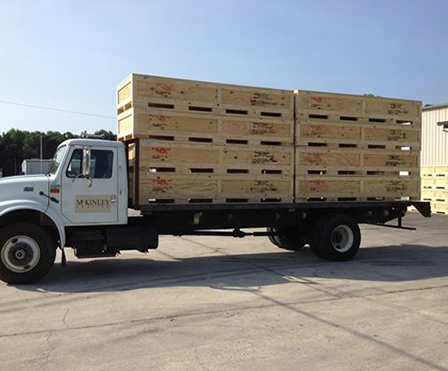 Truck With Custom Pallets