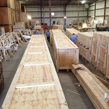 Huge Crates in a Warehouse